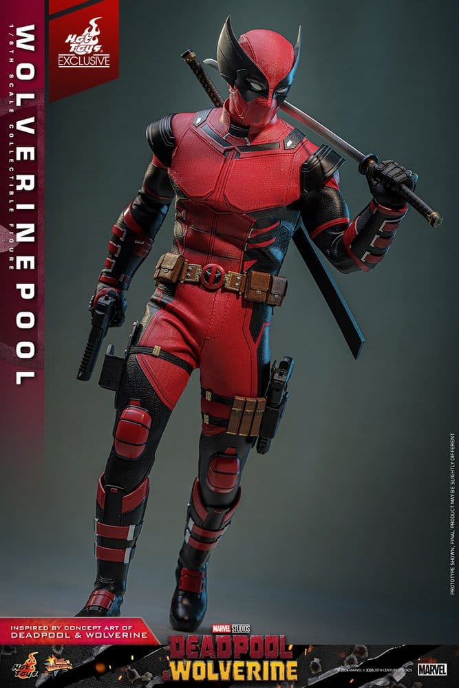 HOT TOYS - Deadpool & Wolverine Movie Masterpiece Action Figure 1/6 Wolverinepool Hot Toys Exclusive MMS857