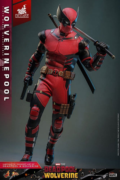 HOT TOYS - Deadpool & Wolverine Movie Masterpiece Action Figure 1/6 Wolverinepool Hot Toys Exclusive MMS857