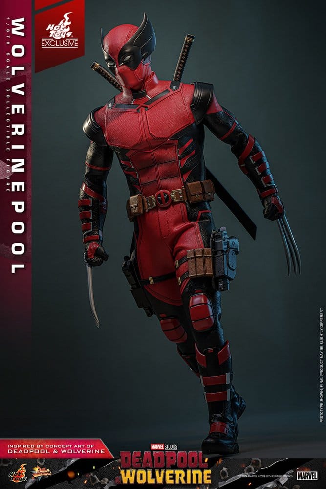 HOT TOYS - Deadpool & Wolverine Movie Masterpiece Action Figure 1/6 Wolverinepool Hot Toys Exclusive MMS857