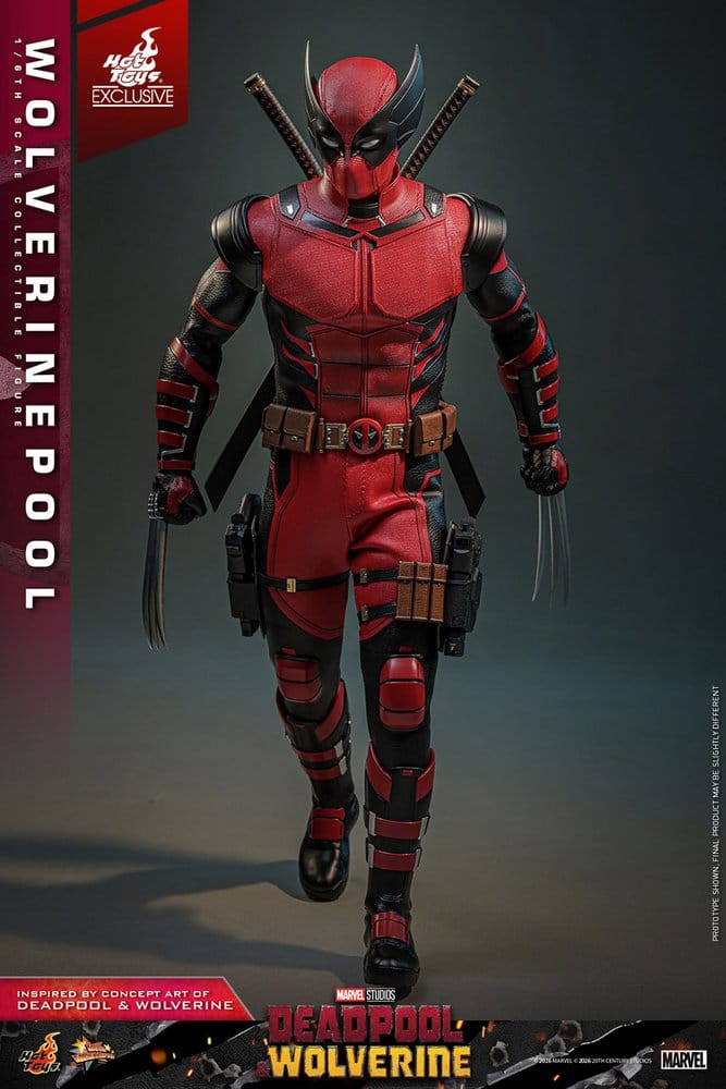 HOT TOYS - Deadpool & Wolverine Movie Masterpiece Action Figure 1/6 Wolverinepool Hot Toys Exclusive MMS857