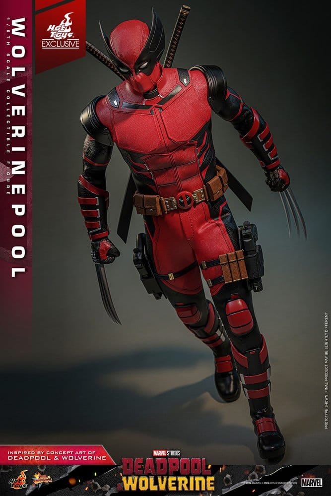 HOT TOYS - Deadpool & Wolverine Movie Masterpiece Action Figure 1/6 Wolverinepool Hot Toys Exclusive MMS857
