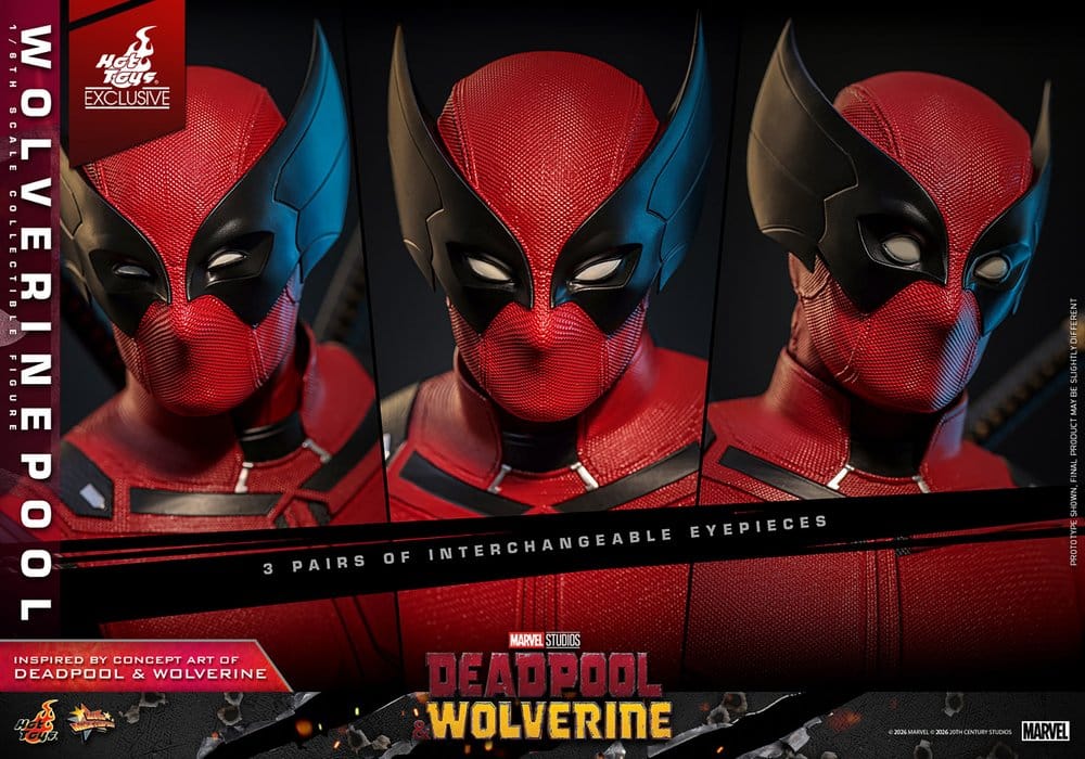 HOT TOYS - Deadpool & Wolverine Movie Masterpiece Action Figure 1/6 Wolverinepool Hot Toys Exclusive MMS857