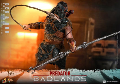HOT TOYS - Predator: Badlands Movie Masterpiece Action Figures 2-Pack 1/6 Dek (Bone Bison Armor) and Bud