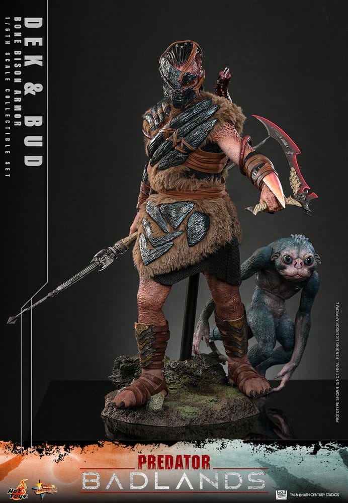 HOT TOYS - Predator: Badlands Movie Masterpiece Action Figures 2-Pack 1/6 Dek (Bone Bison Armor) and Bud