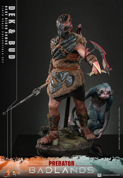 HOT TOYS - Predator: Badlands Movie Masterpiece Action Figures 2-Pack 1/6 Dek (Bone Bison Armor) and Bud