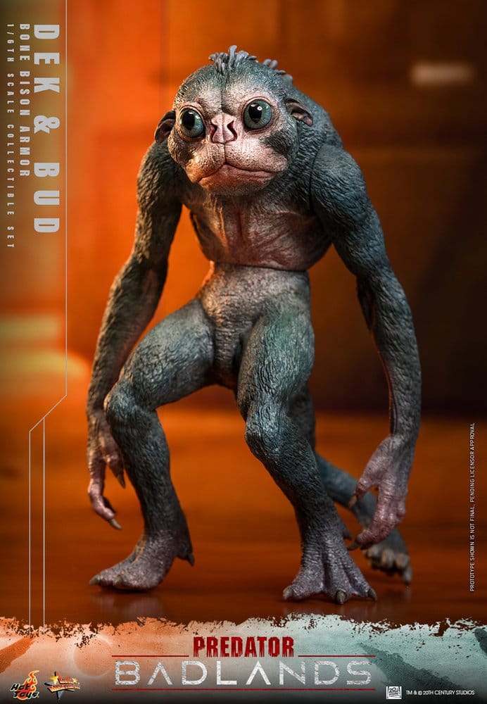 HOT TOYS - Predator: Badlands Movie Masterpiece Action Figures 2-Pack 1/6 Dek (Bone Bison Armor) and Bud