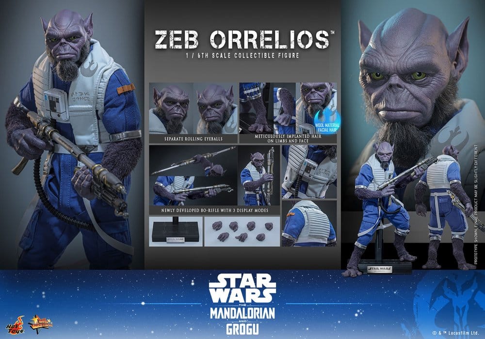 HOT TOYS - Star Wars Movie Masterpiece Action Figure 1/6 Zeb Orrelios