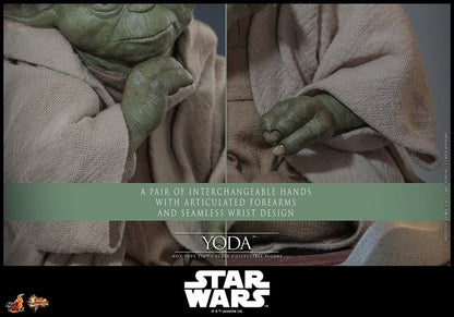 HOT TOYS - Star Wars: Revenge of the Sith Movie Masterpiece Action Figure 1/6 Yoda