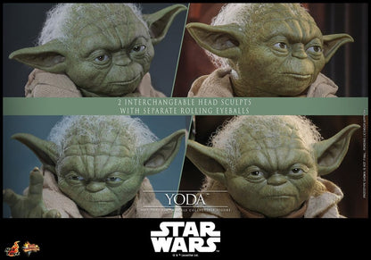 HOT TOYS - Star Wars: Revenge of the Sith Movie Masterpiece Action Figure 1/6 Yoda