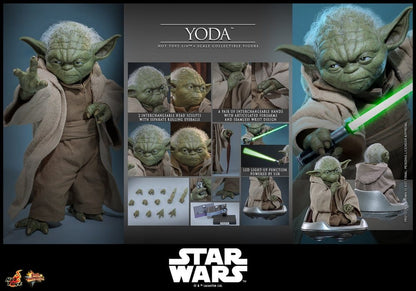 HOT TOYS - Star Wars: Revenge of the Sith Movie Masterpiece Action Figure 1/6 Yoda