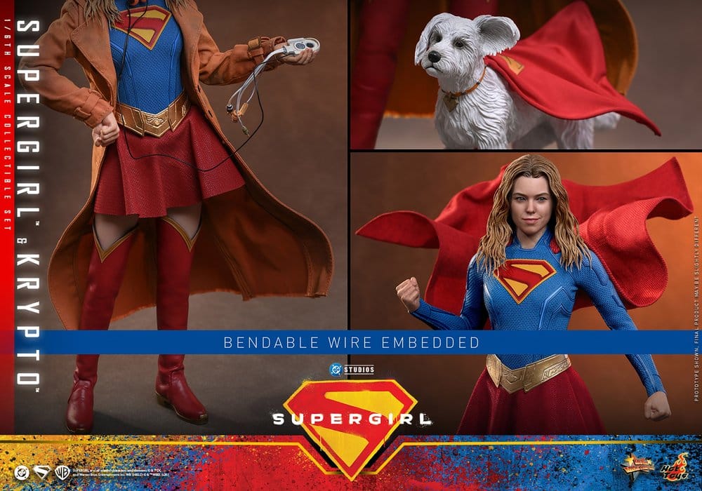 HOT TOYS - DC Comics Movie Masterpiece Action Figure Set Supergirl & Krypto