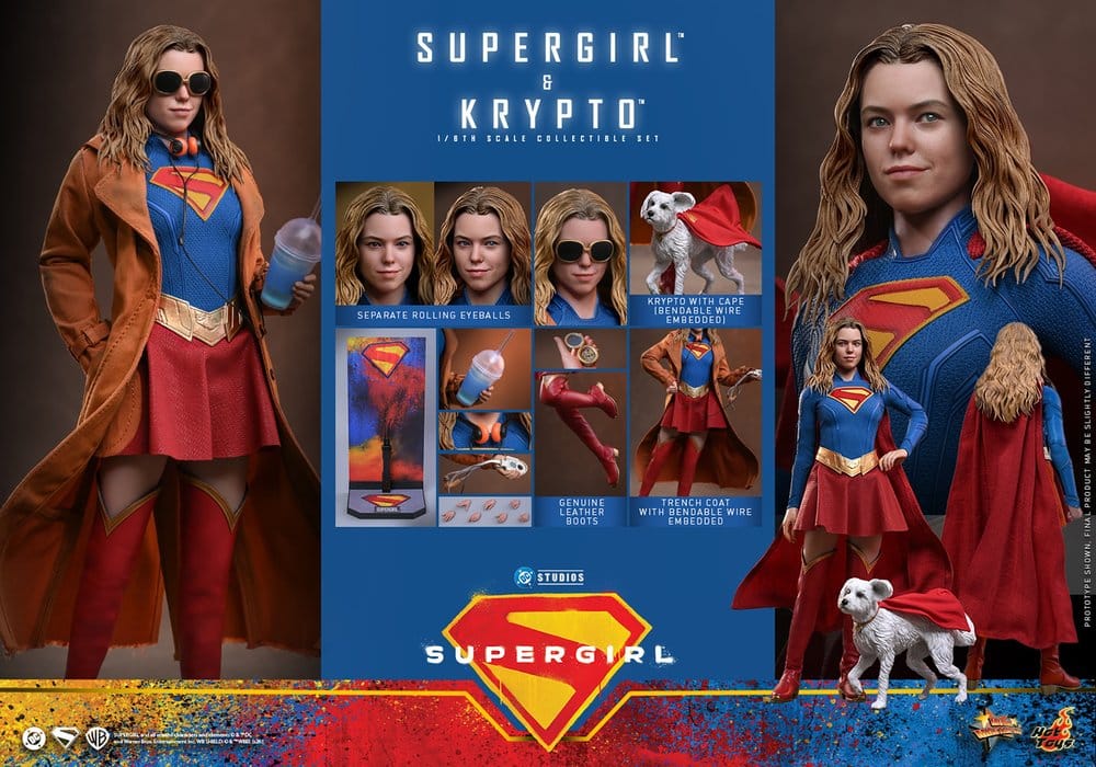 HOT TOYS - DC Comics Movie Masterpiece Action Figure Set Supergirl & Krypto