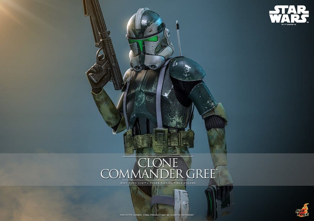HOT TOYS - Star Wars Movie Masterpiece Action Figure 1/6 Clone Commander Gree