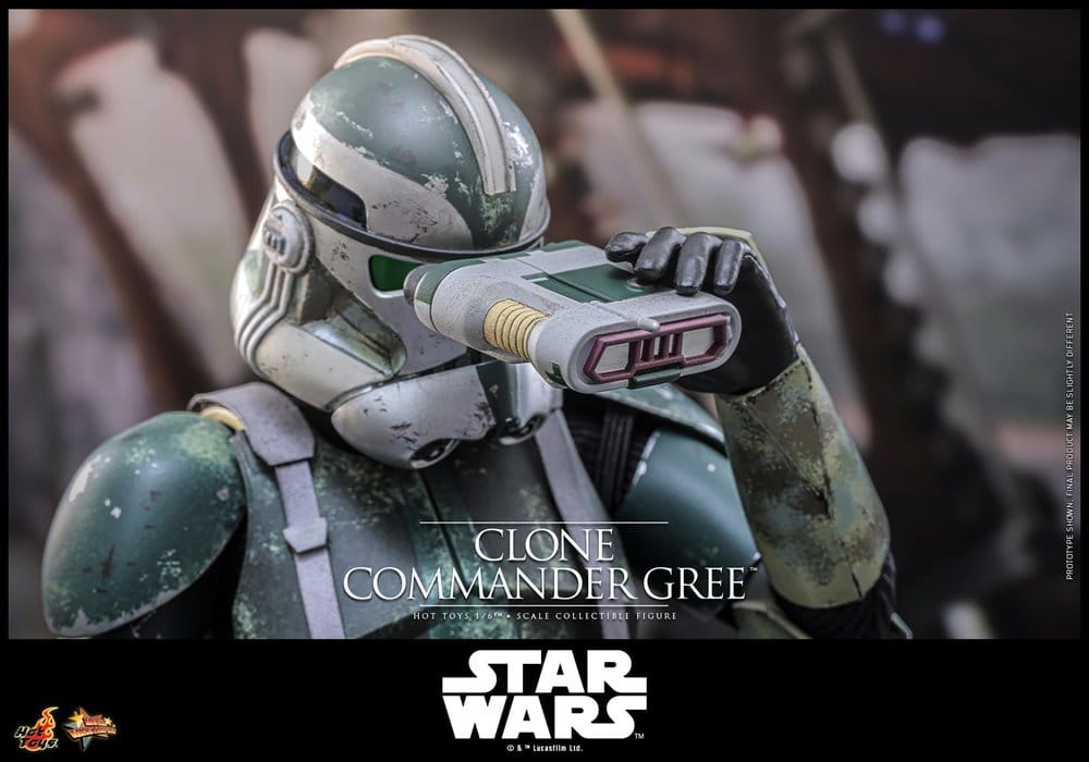 HOT TOYS - Star Wars Movie Masterpiece Action Figure 1/6 Clone Commander Gree