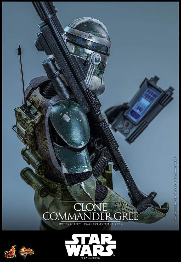HOT TOYS - Star Wars Movie Masterpiece Action Figure 1/6 Clone Commander Gree