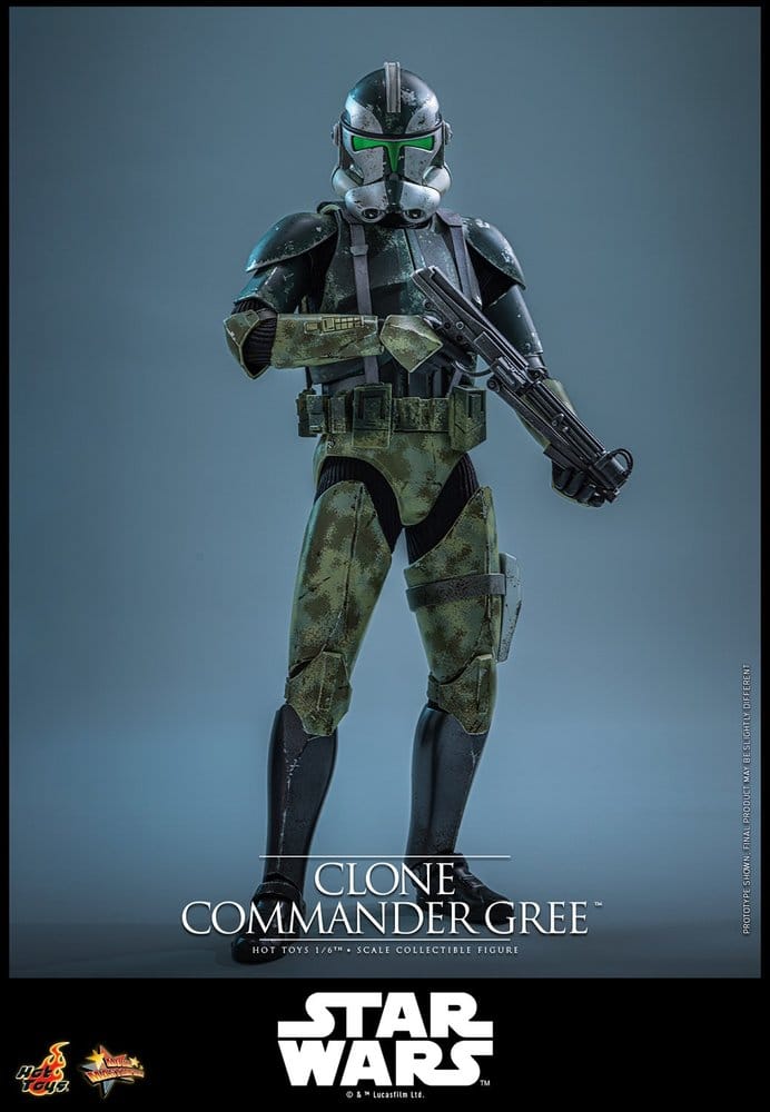 HOT TOYS - Star Wars Movie Masterpiece Action Figure 1/6 Clone Commander Gree