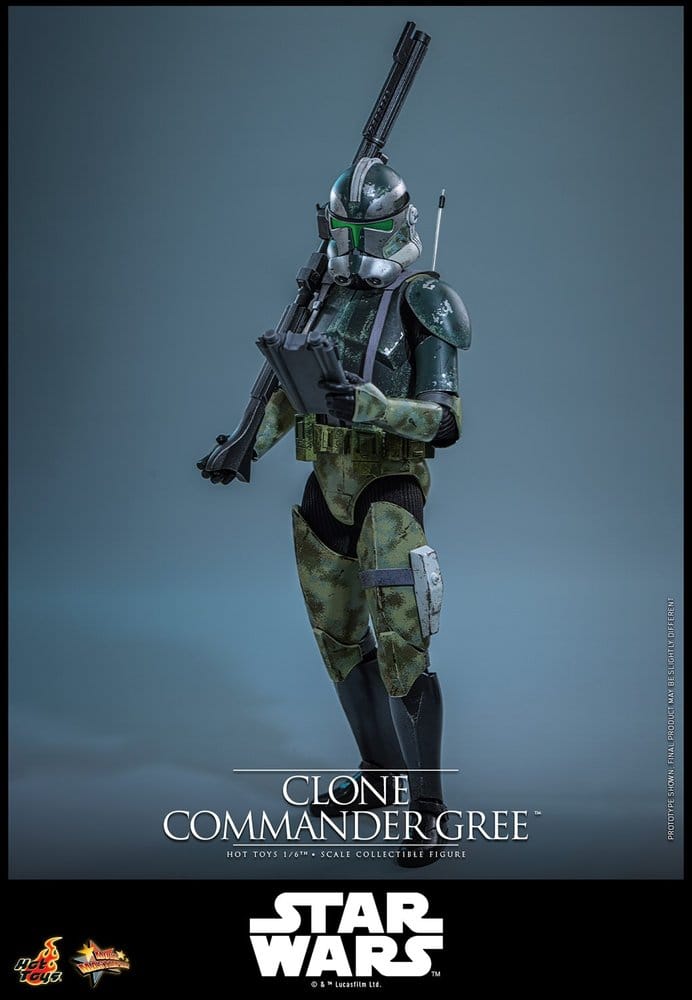 HOT TOYS - Star Wars Movie Masterpiece Action Figure 1/6 Clone Commander Gree