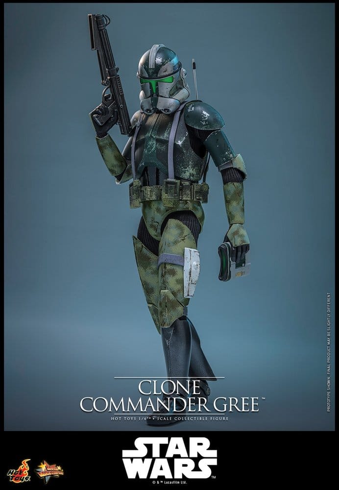 HOT TOYS - Star Wars Movie Masterpiece Action Figure 1/6 Clone Commander Gree