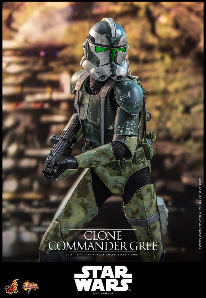 HOT TOYS - Star Wars Movie Masterpiece Action Figure 1/6 Clone Commander Gree