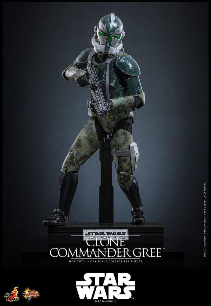 HOT TOYS - Star Wars Movie Masterpiece Action Figure 1/6 Clone Commander Gree