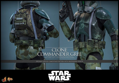 HOT TOYS - Star Wars Movie Masterpiece Action Figure 1/6 Clone Commander Gree