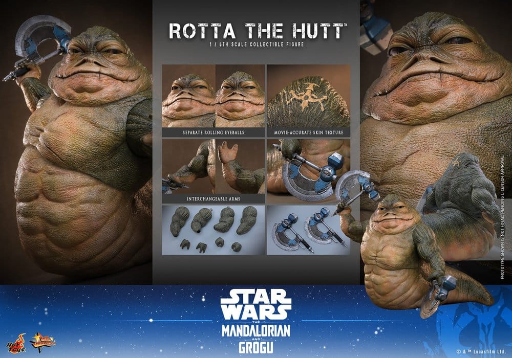 HOT TOYS - Star Wars Movie Masterpiece Action Figure 1/6 Rotta The Hutt