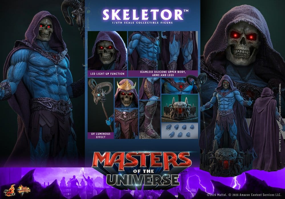HOT TOYS - Masters of the Universe Movie Masterpiece Action Figure 1/6 Skeletor