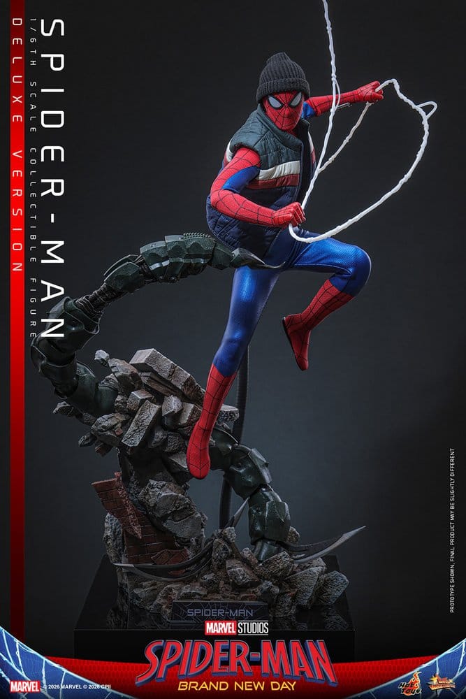 HOT TOYS - Marvel Spider-Man: Brand New Day Action Figure 1/6 Spider-Man (Deluxe Version)