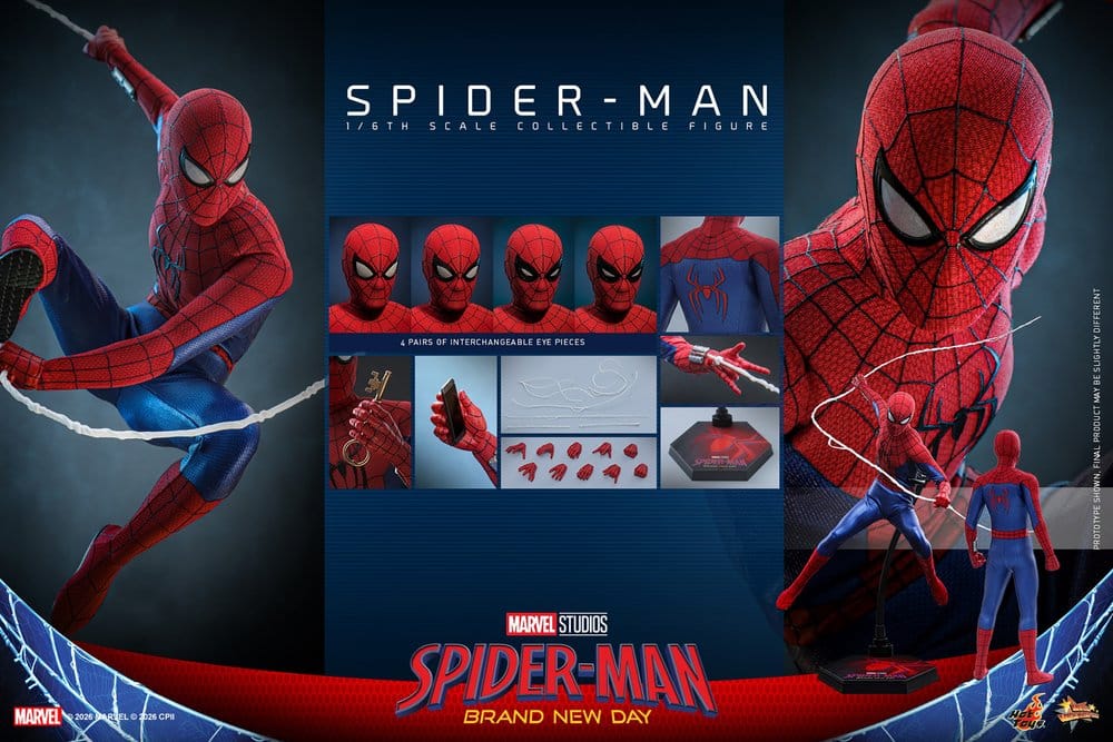HOT TOYS - Marvel Spider-Man: Brand New Day Action Figure 1/6 Spider-Man