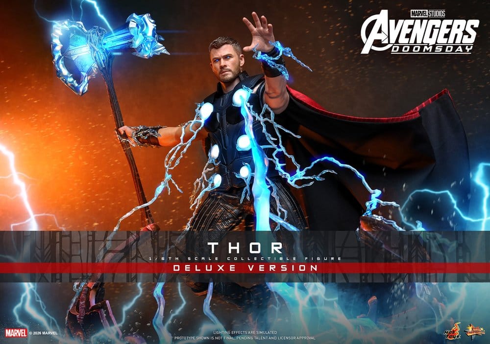 HOT TOYS - Avengers: Doomsday Movie Masterpiece Action Figure 1/6 Thor (Deluxe Version)