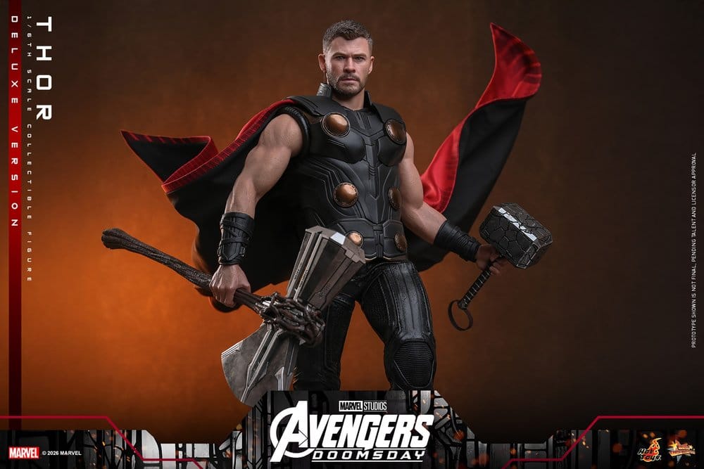HOT TOYS - Avengers: Doomsday Movie Masterpiece Action Figure 1/6 Thor (Deluxe Version)