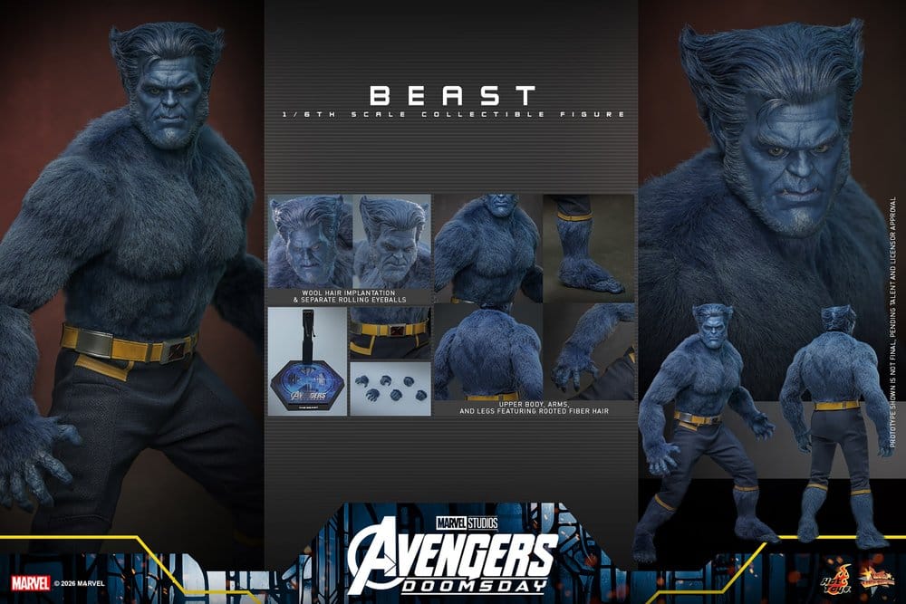 HOT TOYS - Marvel X-Men Movie Masterpiece Action Figure 1/6 Beast (Collector Edition)