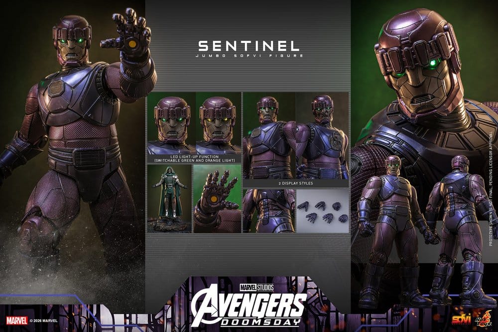 HOT TOYS - Marvel Sofvi Masterpiece Series Action Figure Sentinel 60 cm