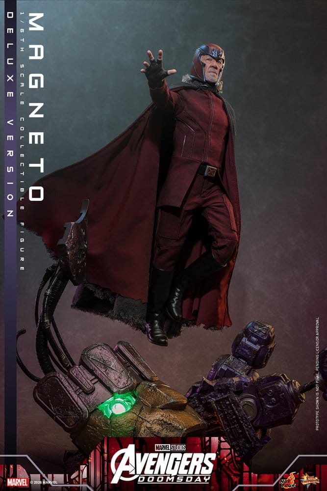 HOT TOYS - Avengers: Doomsday Movie Masterpiece Action Figure 1/6 Magneto (Deluxe Version)