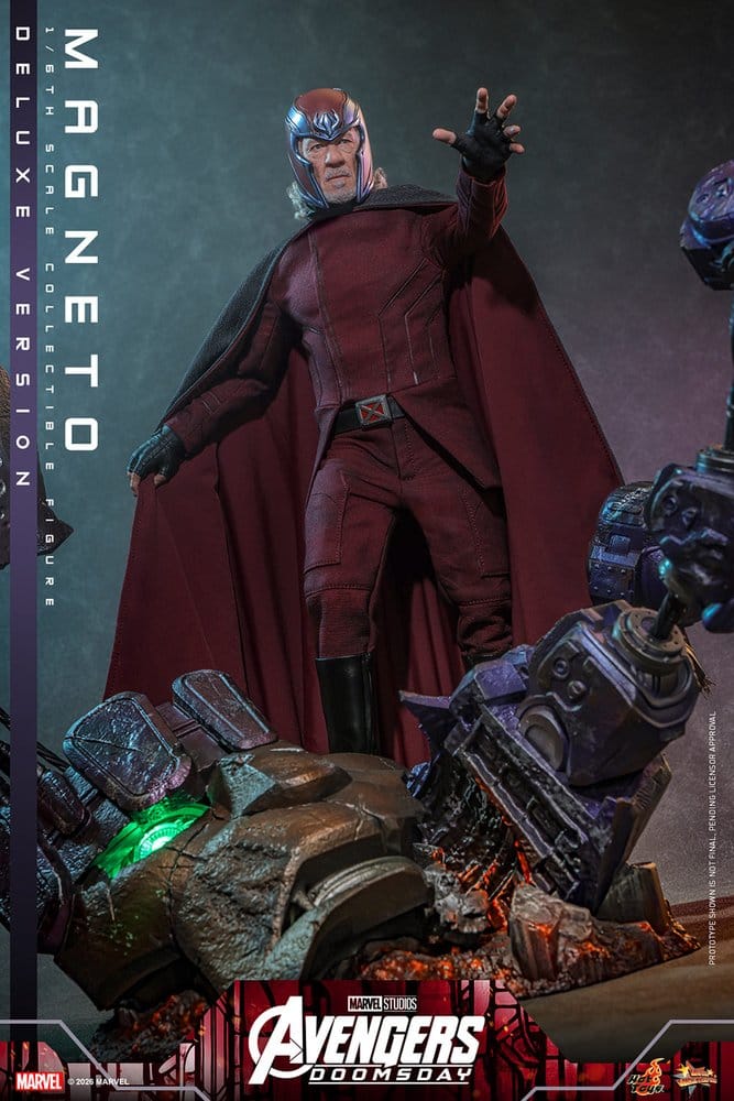 HOT TOYS - Avengers: Doomsday Movie Masterpiece Action Figure 1/6 Magneto (Deluxe Version)