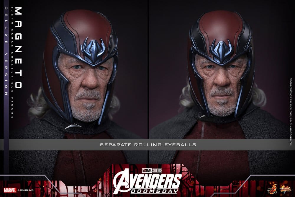 HOT TOYS - Avengers: Doomsday Movie Masterpiece Action Figure 1/6 Magneto (Deluxe Version)