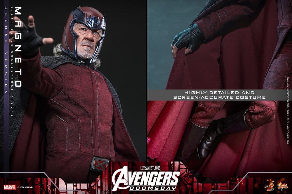 HOT TOYS - Avengers: Doomsday Movie Masterpiece Action Figure 1/6 Magneto (Deluxe Version)