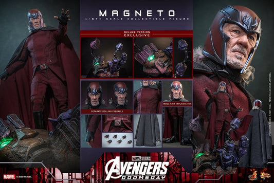 HOT TOYS - Avengers: Doomsday Movie Masterpiece Action Figure 1/6 Magneto (Deluxe Version)