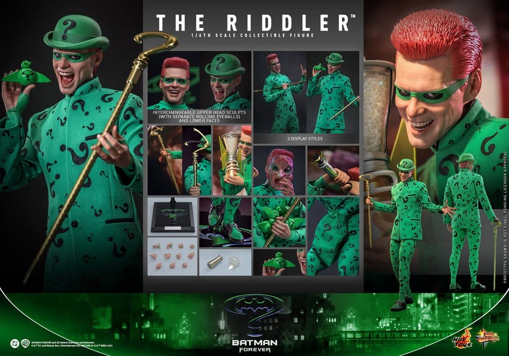 HOT TOYS - DC Comics Batman Forever Movie Masterpiece Action Figure 1/6 Riddler