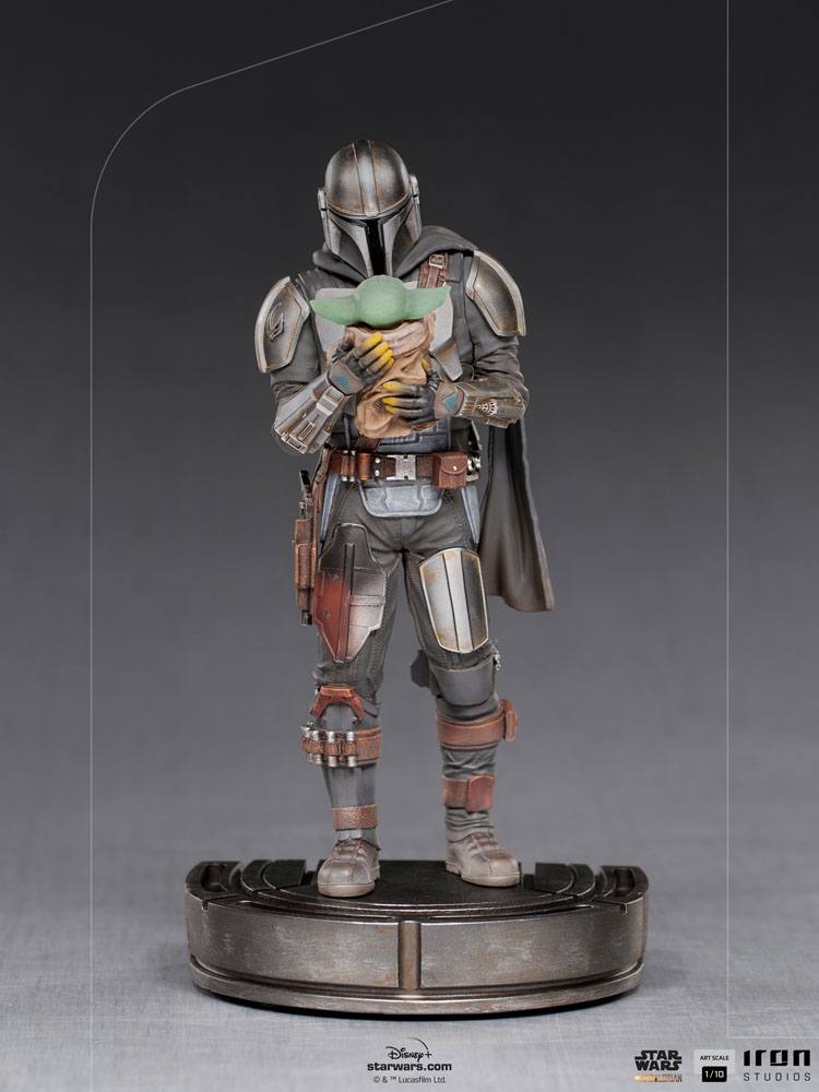 IRON STUDIO - Star Wars The Mandalorian Art Scale Statue 1:10 Mandalorian & Grogu