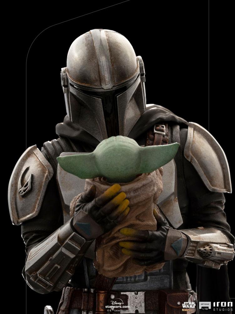 IRON STUDIO - Star Wars The Mandalorian Art Scale Statue 1:10 Mandalorian & Grogu