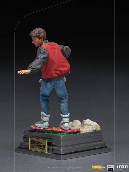 IRON STUDIO - Back to the Future II Art Scale Statue 1:10 Marty McFly on Hoverboard