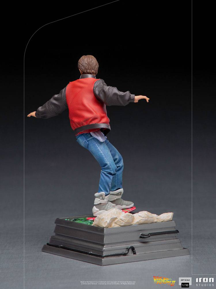 IRON STUDIO - Back to the Future II Art Scale Statue 1:10 Marty McFly on Hoverboard