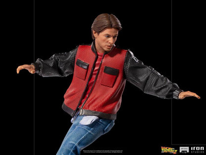IRON STUDIO - Back to the Future II Art Scale Statue 1:10 Marty McFly on Hoverboard