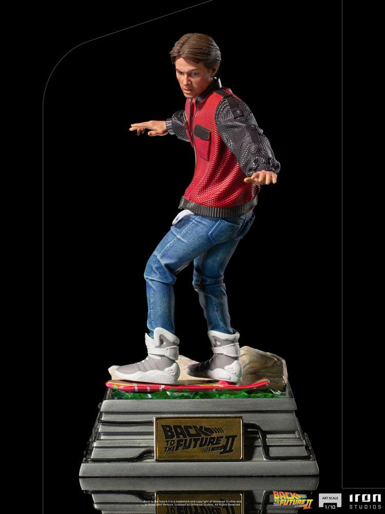 IRON STUDIO - Back to the Future II Art Scale Statue 1:10 Marty McFly on Hoverboard