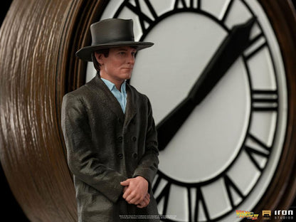 IRON STUDIO - Back to the Future III DeLuxe Art Scale Statue 1:10 Marty and Doc at The Clock