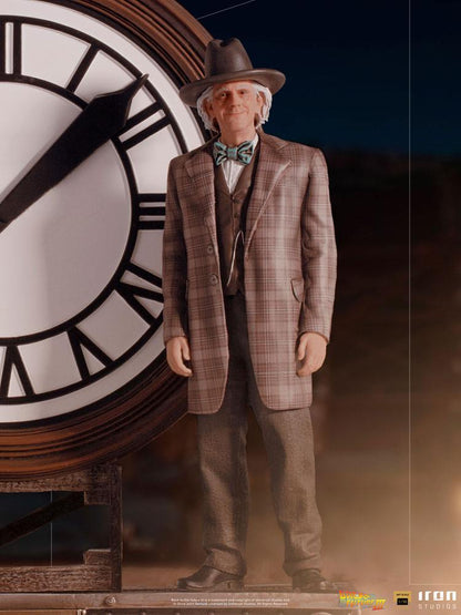 IRON STUDIO - Back to the Future III DeLuxe Art Scale Statue 1:10 Marty and Doc at The Clock