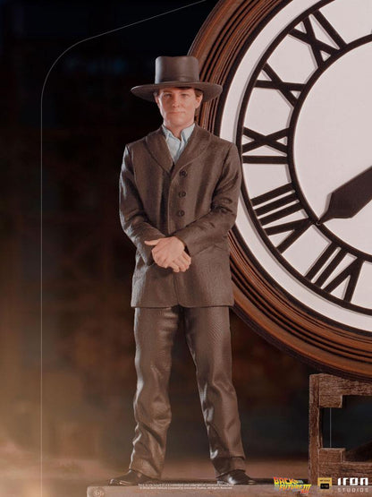 IRON STUDIO - Back to the Future III DeLuxe Art Scale Statue 1:10 Marty and Doc at The Clock