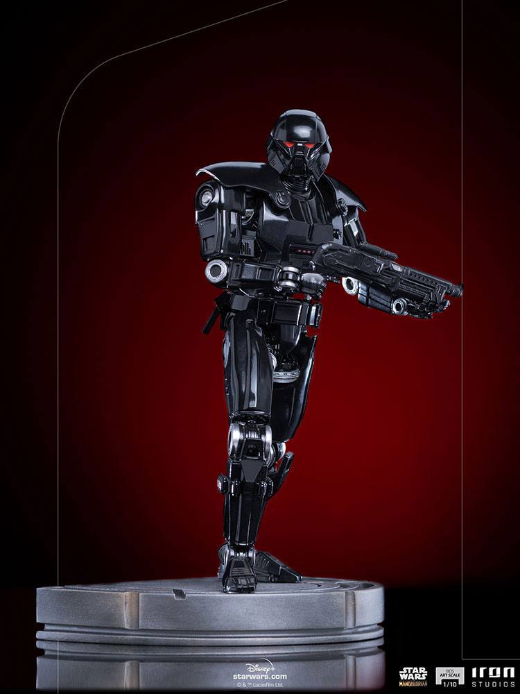 IRON STUDIO - Star Wars The Mandalorian BDS Art Scale Statue 1:10 Dark Trooper