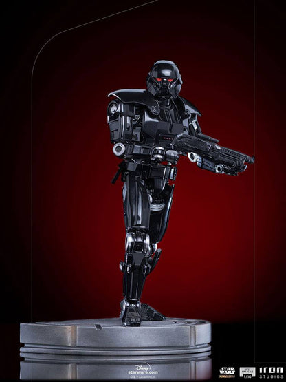 IRON STUDIO - Star Wars The Mandalorian BDS Art Scale Statue 1:10 Dark Trooper